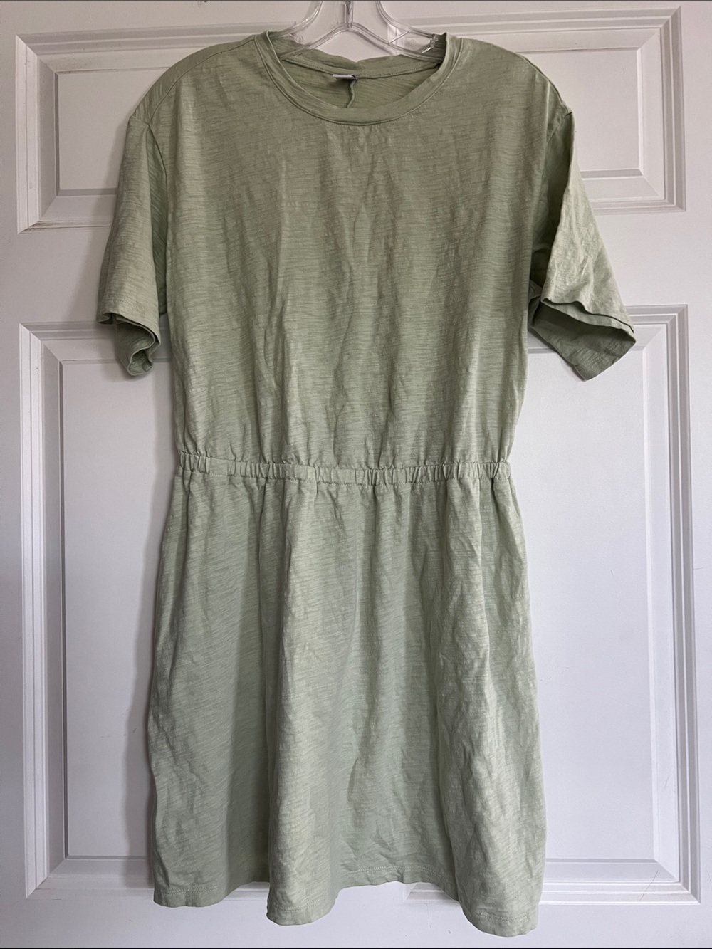 Old Navy Women’s Sage Green Elastic Waist shirt Dress size medium